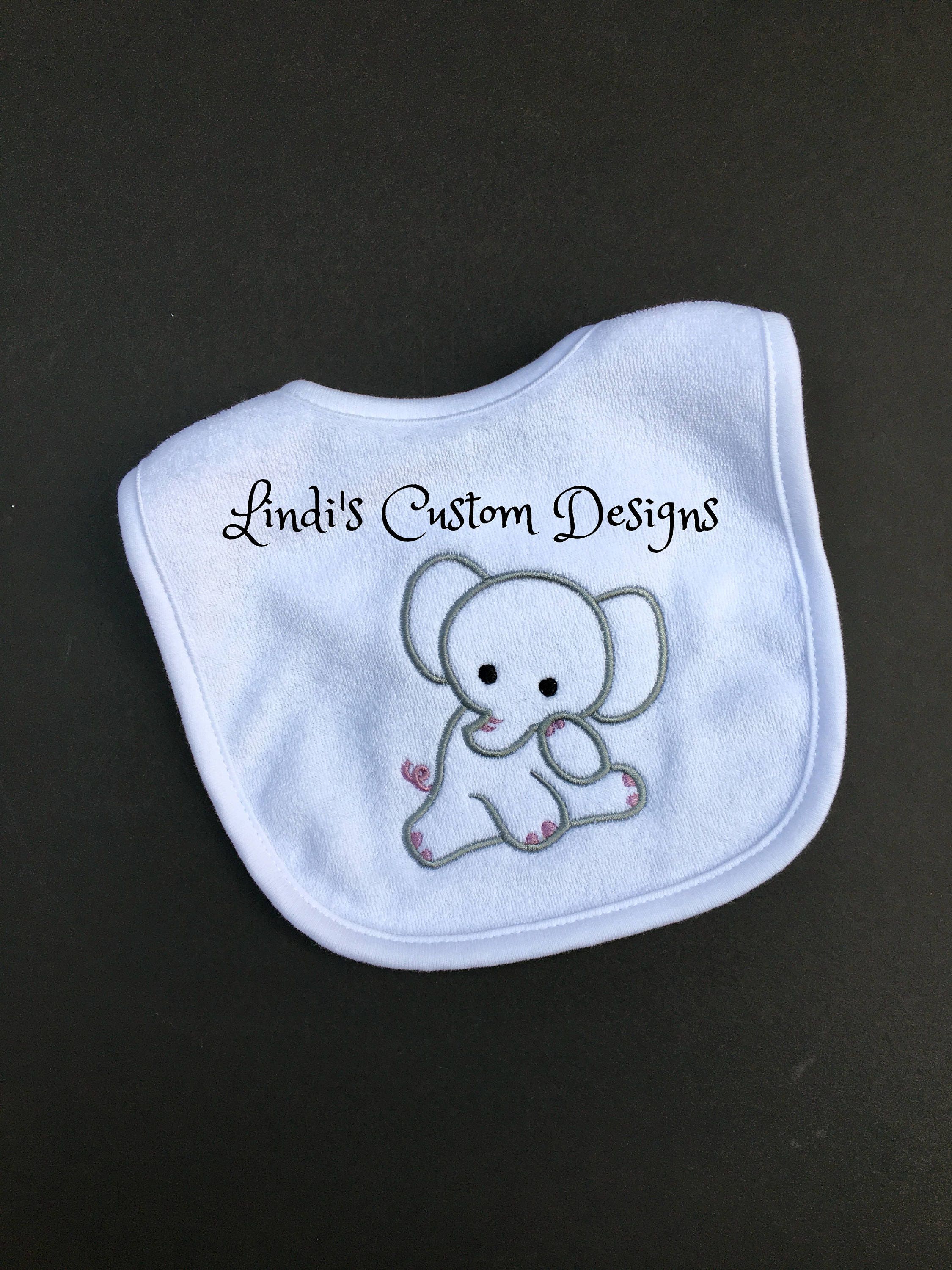 custom baby bibs embroidered