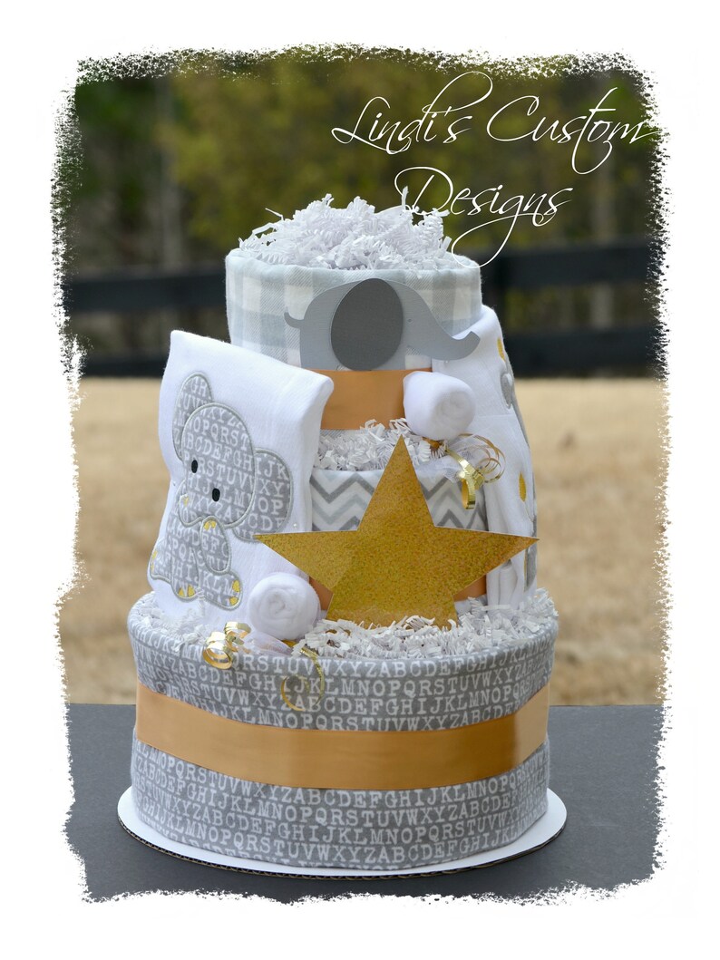 neutral diaper cake