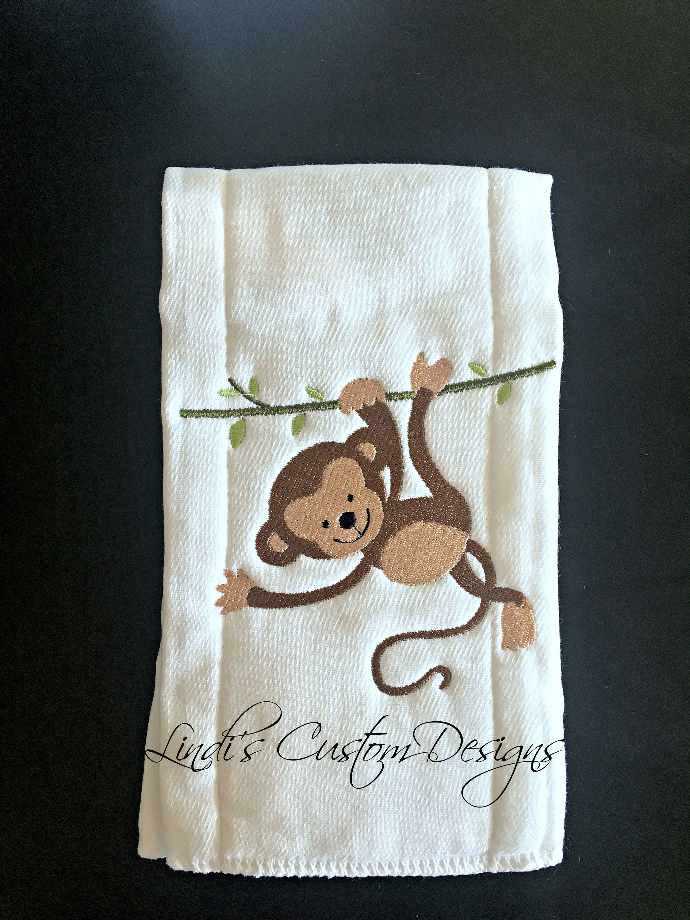 Embroidered with Personalized Name by We Made It For U Lion Series Burp Cloth for Baby Gifts 100/% Organic Cotton