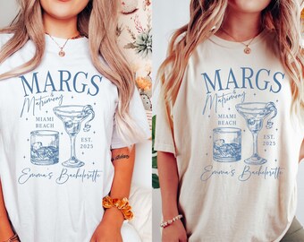Margs and Matrimony Bachelorette Party Shirt, Martini Social Club T-Shirt, Bridesmaid Favors, Luxury Bachelorette