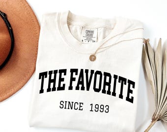 Comfort Colors® Personalized Year Favorite Child Shirt, Mothers Day Tee