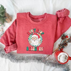 Christmas Santa Sweatshirt: Family Christmas Shirt, Holiday Gift