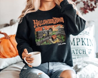 Cute Halloweentown Est 1998 Sweatshirt: Retro Halloweentown University Gift