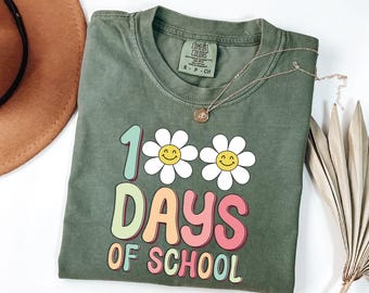 Camiseta de 100 días de clases, camiseta de celebración del profesorado