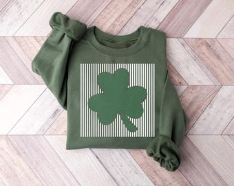 Shamrock Sweatshirt, Womens St Patricks Day Hoodie, Shenanigans Shirt, Lucky Day Gift