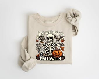 Skeleton Halloween Sweatshirt: Spooky Season Shirt