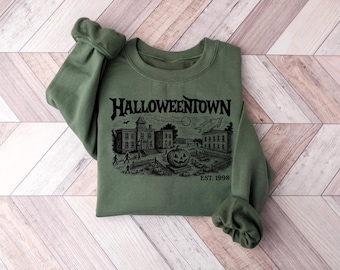 Funny Halloweentown Est 1998 Sweatshirt: Halloweentown University, Retro Halloweentown Shirt