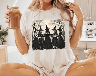 Girls Will Be Girls Witch Sweatshirt: Cute Halloween Shirt