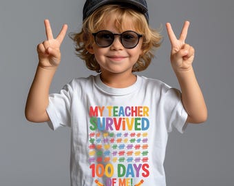 Kids 100 Days Of School Shirt, Brighter Gift