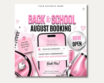 August Books Open August Booking Flyer August Hair Flyer August Bookings Open August Lash Flyer Nail Appointments Back to School Flyer