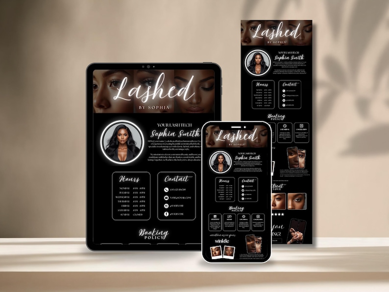 Lash Acuity Scheduling Template Editable Acuity for Lash Tech Booking ...