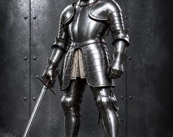 Medieval Full Suit of Armor Replica | Gothic Knight Armor Costume | Handmade Steel Armor Set | Collectible Medieval Display Armor