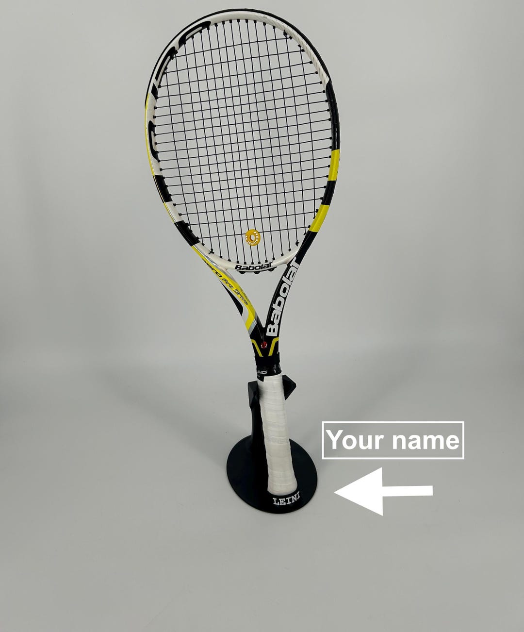 Personalized Tennis Racket Display Stand - Modern Holder for the ...