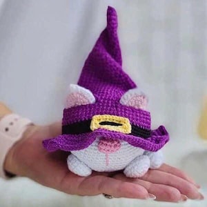 Cat Gnome Crochet diy – Amigurumi PDF Tutorial,Crochet Cat Gnome Doll – Cute Amigurumi Pattern,Amigurumi Cat Gnome – Crochet Toy Pattern PDF