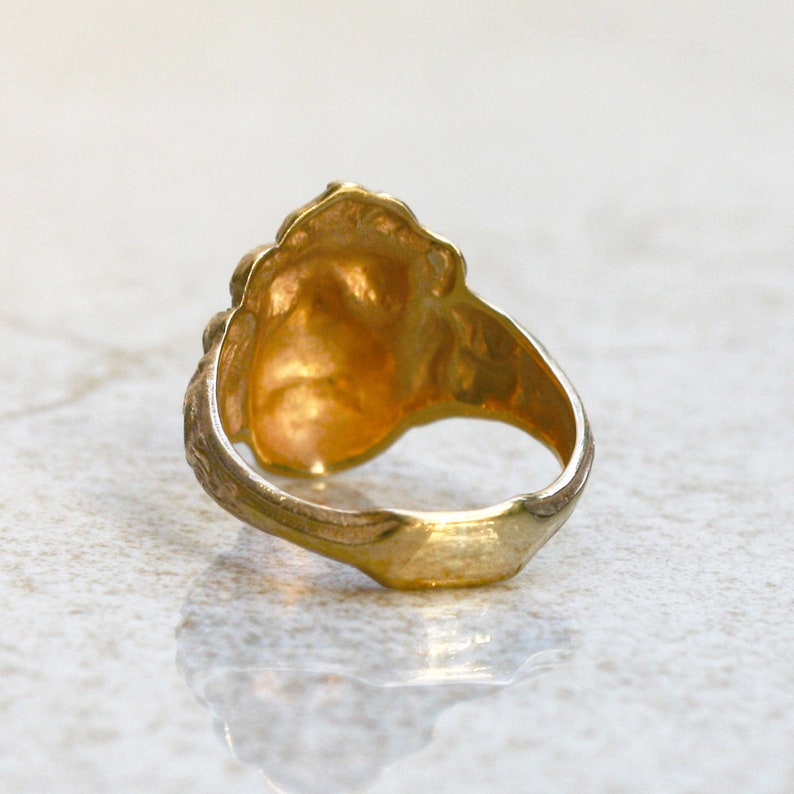 Lion Gold Ring, Lion Ring, Zodiac Ring, Gold Lion Ring, Pinky Ring, Lion Ring Men, Mens Gold Ring, Solid Gold Ring, Massiver Goldring image 3