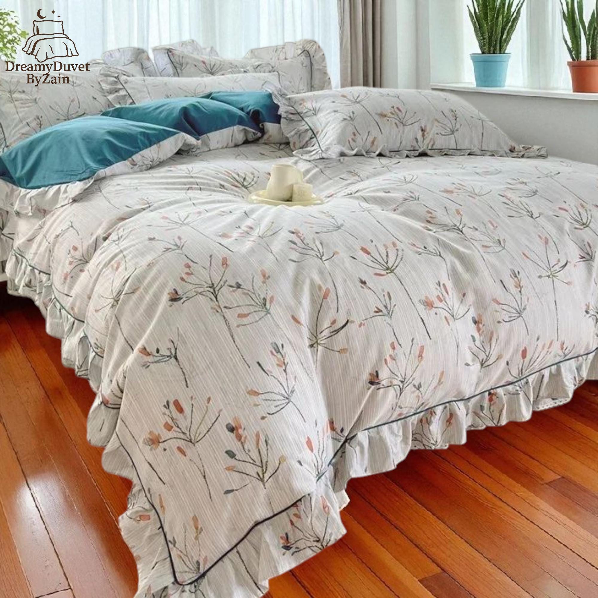 thumbnail image 2 of Prime Linens Luxury Floral Cotton Rich Duvet Cover Set – Single, Double, King Sizes 2 of 4