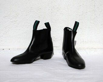 spanish leather ankle boots