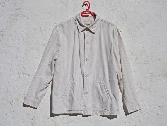 Denim jacket linen jacket summer jacket cream jack