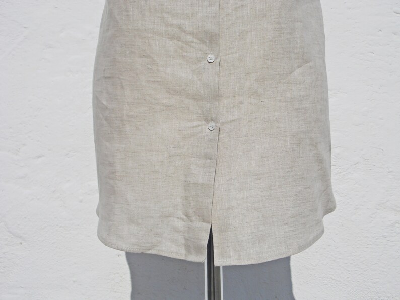 Linen blouse linen top elegant linen top sleeveless linen top summer linen top
