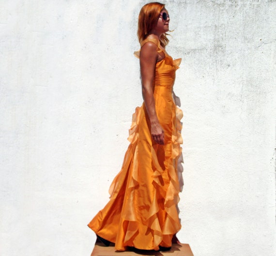 Flamenco dress maxi silk dress señorita dress desi