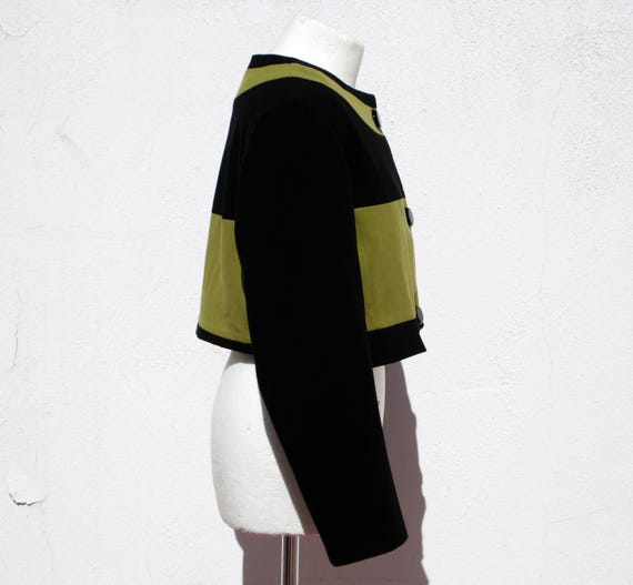 80s Does 60s Color Block Jacket: Mod Crop Jacket - image 4