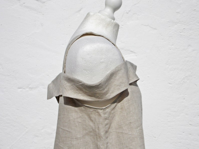 Linen blouse linen top elegant linen top sleeveless linen top summer linen top