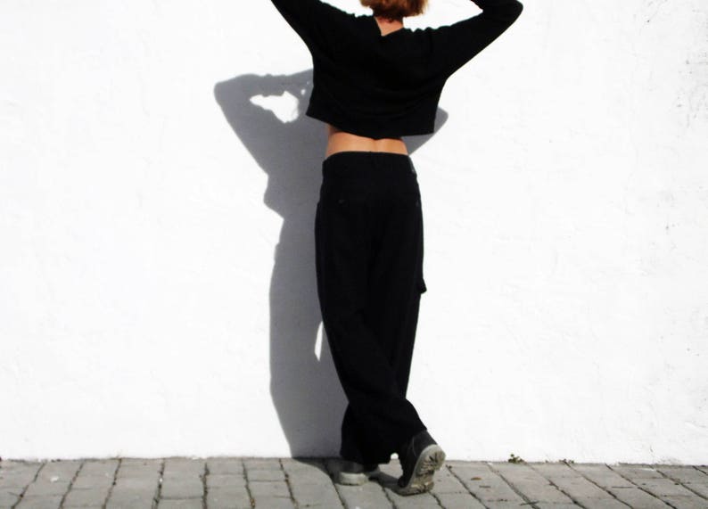 Versace pants navy pants wide leg pants sports pants active wear pants 90s rave pants hiking pants wool pants festival pants outdoor pants