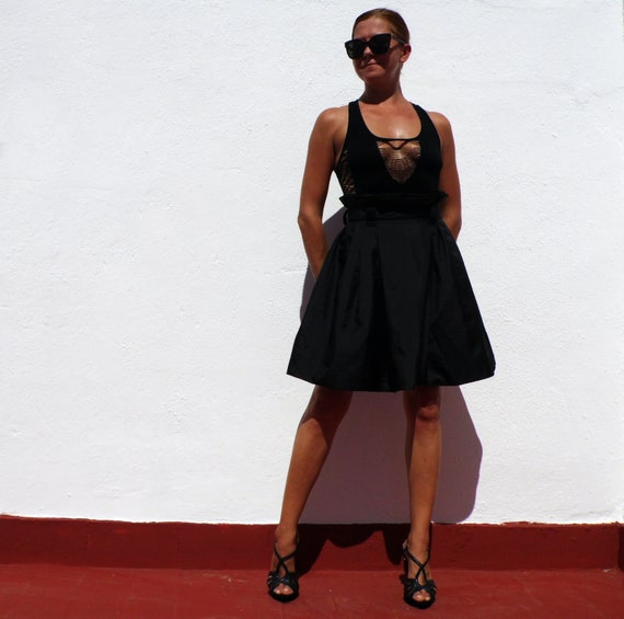 high waisted evening skirt