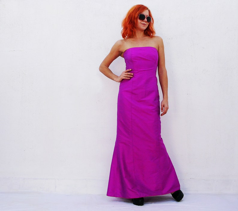 fuchsia purple dress