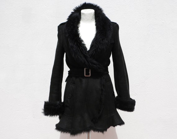 Burberry coat Burberry fur coat Burberry sheepskin