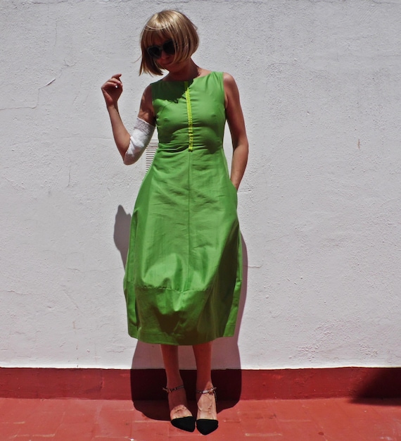 COS 60s Style Party Dress: Silk Cotton Blend, Fitted Cocktail Dress - Etsy COS 60s Style Party Dress: Silk Cotton Blend, Fitted Cocktail Dress - Etsy