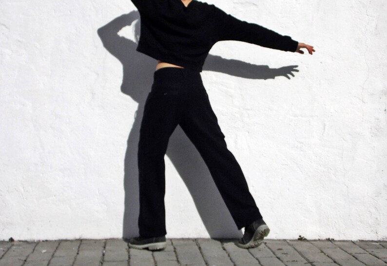 Versace pants navy pants wide leg pants sports pants active wear pants 90s rave pants hiking pants wool pants festival pants outdoor pants