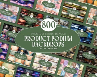 Product Podium Backdrop Bundle Massive Collections of 800+ Presentation Podiums From Our Shop Instant Download PLR License Included