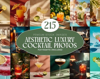215 fotos de cócteles con un estilo impecable. Impresionantes imágenes de stock para bares, restaurantes, publicidad en redes sociales, menús y mucho más. Incluye licencia PLR.