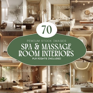 Bohemian Bliss: 75 Luxury Spa & Massage Room Interior Stock Photos. Gorgeous Aesthetic PLR photos. Instant Download.