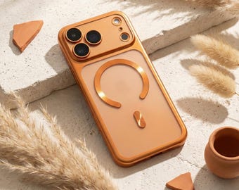 Clear Matte MagSafe iPhone Case, Luxury Magnetic Bumper Cover for iPhone 11–17 Pro Max & Plus