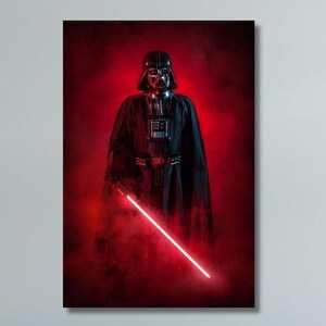 Darth Vader Star Wars Canvastavla | Midnatts Sith Lord-tryck (digital fil)