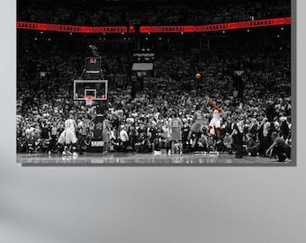Kawhi Leonard Shot Canvas Print, Raptors Fan Gift, Man Cave Decor (Digital Download)