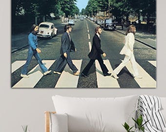 "Die Beatles ""Babe Road"" Leinwanddruck, berühmtes Album-Cover (Digitale Datei)"