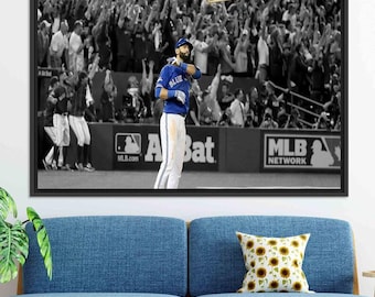 Jose Bautista Canvas Art, Toronto Blue Jays, Motivational Baseball Print (Digital Printable)