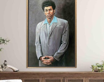 Kramer Portrait Canvas Print, Modern Wall Art (Digital Download)