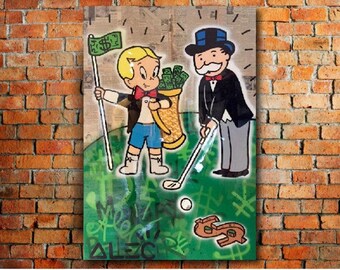 Alec Monopoly Canvas Print, Pop Art, Modern Home Decor (Digital File)
