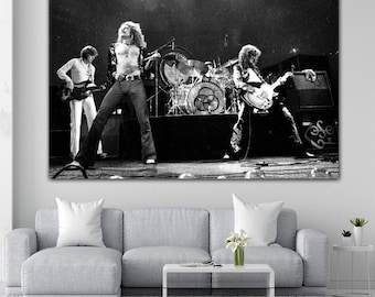 Led Zeppelin 1970s Concert Canvas Art Print (Digital)