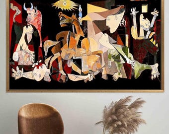 Guernica Canvas Print: Picasso Abstract Painting, Large Wall Art (Digital Download)