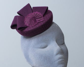 Purple Wedding Hat - Etsy UK