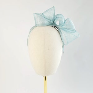 Aqua Blue Wedding Fascinator, Mother of the Bride Fascinator, Mother of the Groom Fascinator, Feather Free Fascinator