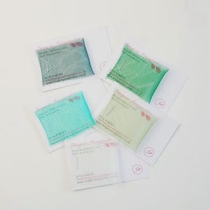 Green Crinoline Samples - Set of 6 Colour Swatches