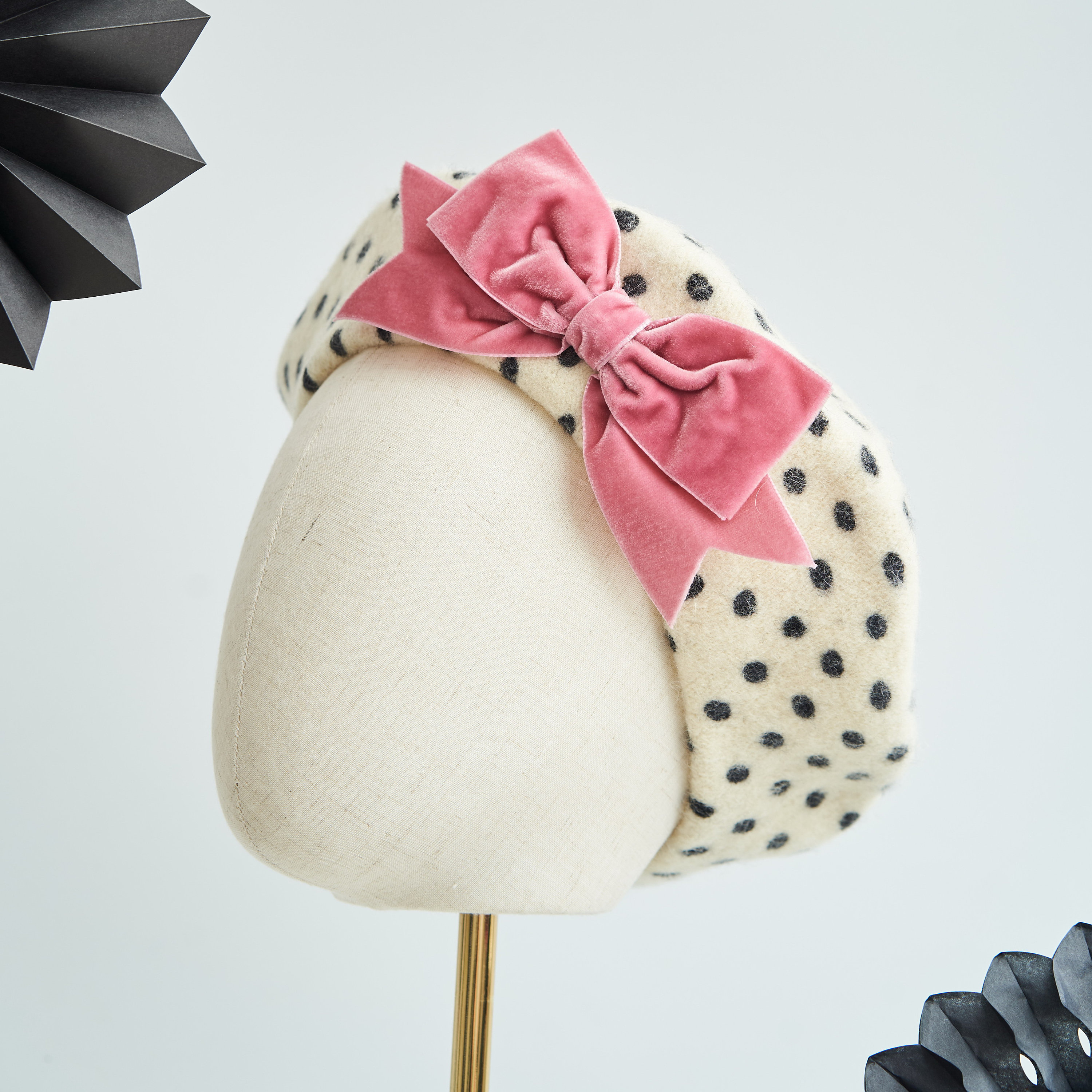 Polka Dot Beret - Etsy