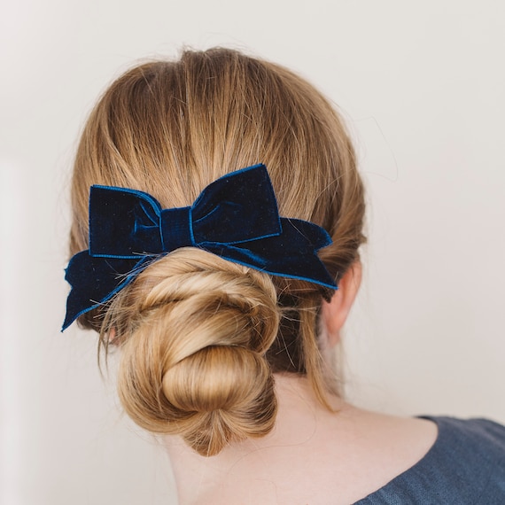 Handmade Velvet Bow Hair Ties Headbands for Women Girls Elegant