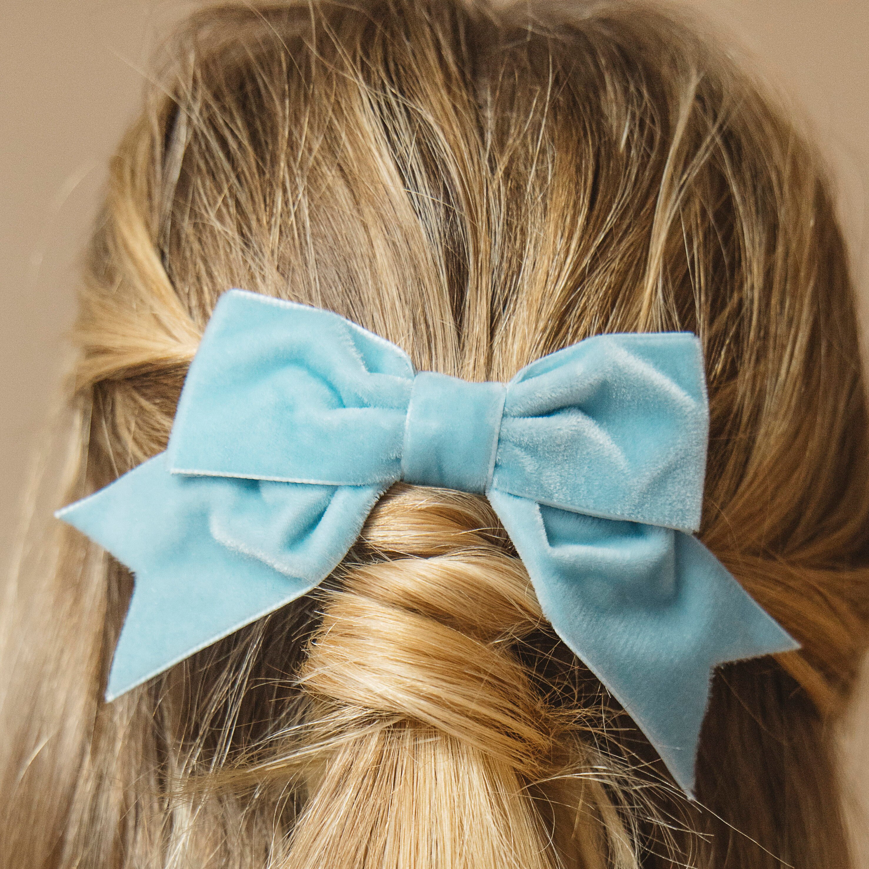Lumignon ♥ L tweed ribbon hair clip ブルー SHORELINESMALL-297_grande.jpg?